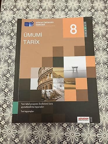 Ümumi Tarix 8-ci sinif, 2018 il, Ödənişli çatdırılma, Ünvandan götürmə lalafo.az -da Ümumi Tarix 8-ci sinif, 2018 il, Ödənişli çatdırılma, Ünvandan götürmə