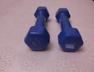 Другое для спорта и отдыха: Резиновые Гантели, Вес: 2 кг, Б/у — 1