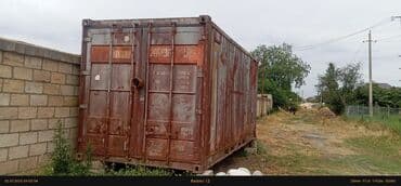 вешалка для одежды напольная: Dəniz konteyneri – 20 fut (təxminən 6 m) metal yük konteyneri — 2