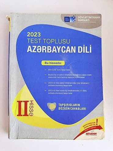hedef kitabi: Məhsul: 2023 Test Toplusu – Azərbaycan dili (II hissə) Xüsusiyyətlər — 1
