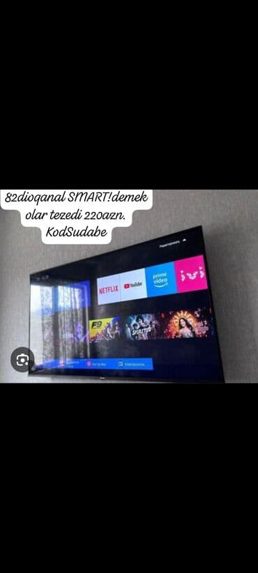 82 ekran smart tv wifi: 82 ekran smart 220azn Gəncə şəhərində sudabə — 1