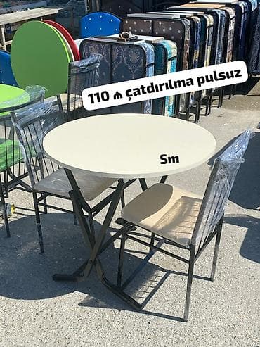 dolab metbex: Yemək masası və oturacaq dəstləri. Şəkillərdə müxtəlif model və rəng — 3
