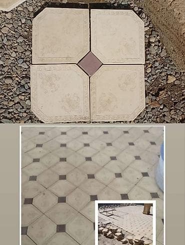 kafel metlax ucuz: Dekorativ döşəmə plitələri dəsti - Dizayn: Açıq bej rəngdə, səthində — 2