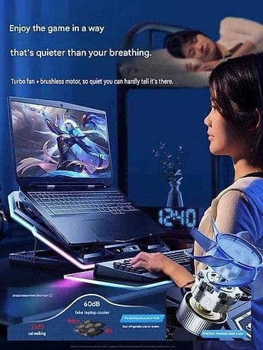 intel core i: M-LID LZ-D13 RGB Gaming Laptop Cooler Yeni. Bağlı qutuda. Çatdırılma — 7