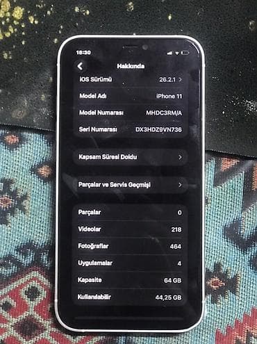 telefon a13: IPhone 11, 64 GB, Ağ — 3