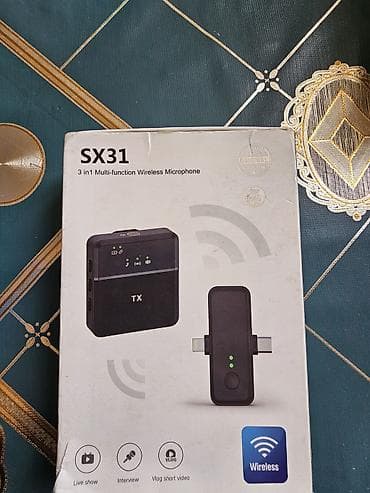 SX31 3-in-1 Multi‑function Wireless Microphone Məhsul təsviri: -