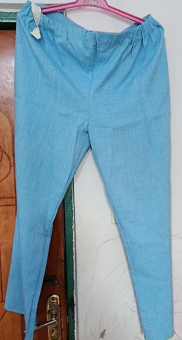 Dəstlər, kostyumlar: Mavi rəngli hamilə qadın şalvarlı tunikalı dəst(1-2 dəfə ancaq toya — 4