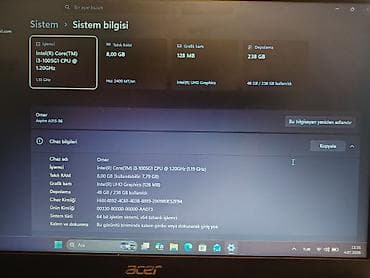 xiaomi tv box s: Acer Aspire A315-56 noutbuku - Prosessor: Intel Core i3-1005G1 (1.20 — 4