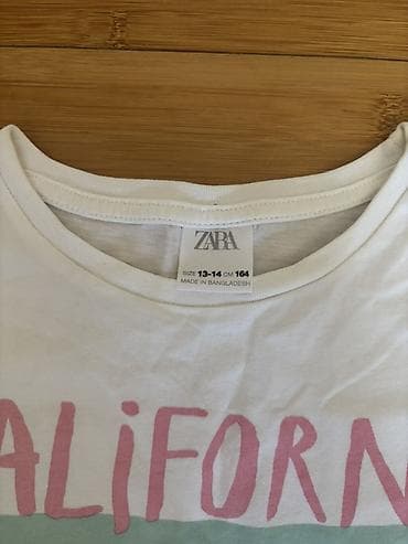 Детская одежда и обувь: Футболка, Для девочек, 12 - 14 лет, Zara Kids — 3