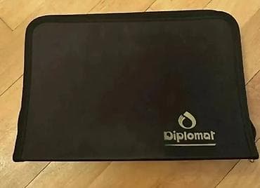 Diplomat markalı sənəd çantası/portfel - Rəng: qara - Material: parça