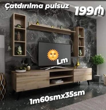 Yeni, Düz TV altlığı, Polkalı, Laminat lalafo.az -da Yeni, Düz TV altlığı, Polkalı, Laminat