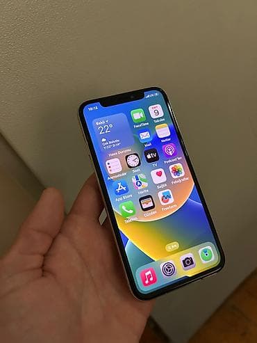 telefin: IPhone X, 256 GB, Ağ, Zəmanət, Simsiz şarj — 1