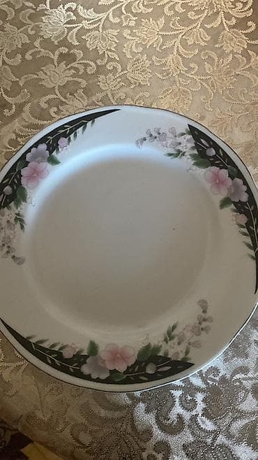 barbili tort sekilleri: Boşqablar, 1 əd, rəng - Ağ, Farfor — 1
