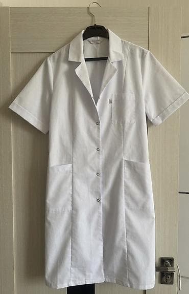 MONOTIP Original qısaqoll laboratoriya/xalat köynəyi - Rəng: ağ -