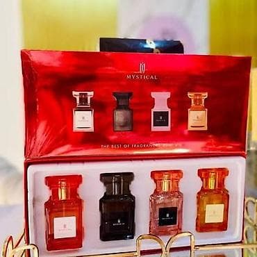 Личные вещи: Məhsul: Mystical ətir dəsti – 4 ədəd mini flakon Xüsusiyyətlər: - — 2