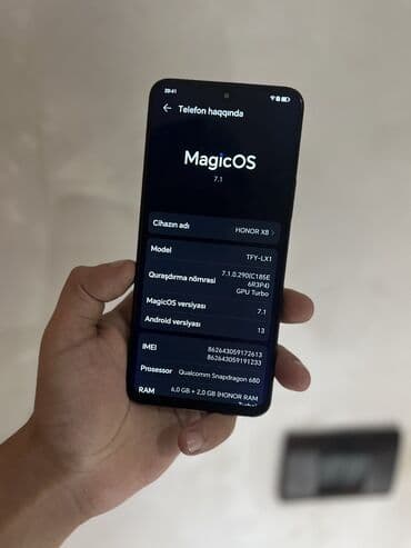 honor x9b kabro qiymeti: Honor X8, 128 GB, rəng - Qara — 6