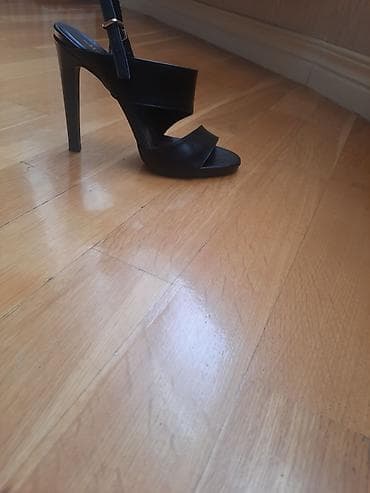 Basanoşka və səndəllər: Ölçü: 37, rəng - Qara, İşlənmiş — 3