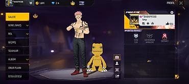 xp qizil nedir: Free Fire oyun hesabı – səviyyə 41, Türkçe dil paketi aktiv. Profildə — 1