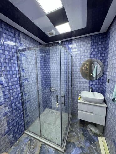 qapi rezinleri: Şüşə duş kabinası – komplekt - Ölçü: təxmini 90x90 sm kvadrat planlı — 1