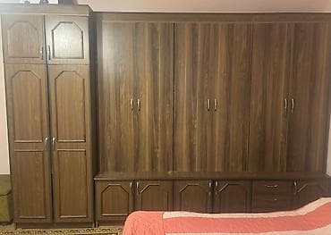 dola: Geniş həcmli modul garderob sistemi - Material: taxta teksturalı — 1