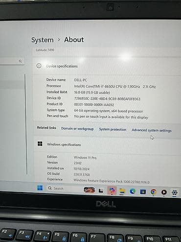 ekran 82: Dell noutbuk – 12.5" ekranlı, kompakt və yüngül korpuslu biznes sinfi — 4