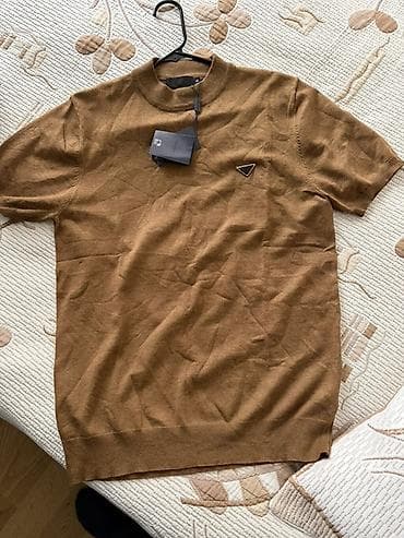 Futbolka, Prada, XL, rəng - Qəhvəyi