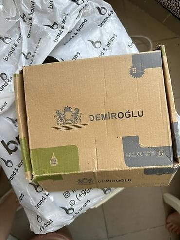 Demiroğlu qızılı rəngli lavabo qarışdırıcısı yenidir, istifade — 3