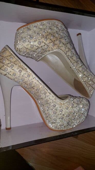 женские шлепанцы на каблуке: Туфли, Размер: 38, Б/у — 1