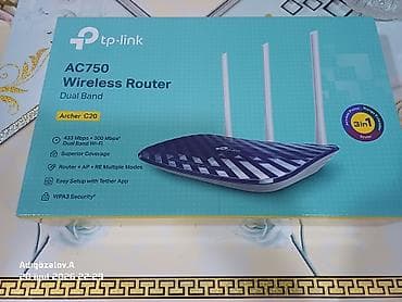 printer ucuz: TP-Link Archer C20 AC750 Dual Band Wireless Router - İki zolaqlı — 1