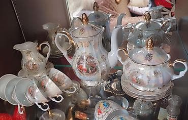 caydan dəsti: Çay dəsti, rəng - Ağ, Farfor — 2