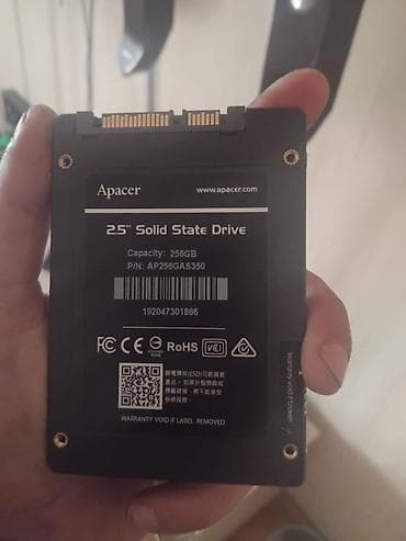 ssd 240gb: Daxili SSD disk Apacer, 256 GB, 2.5", İşlənmiş — 2