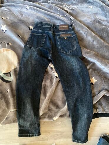 idman kişi şortları: Yarım klassik Şalvar, Armani Exchange, 2XL, rəng - Göy — 2