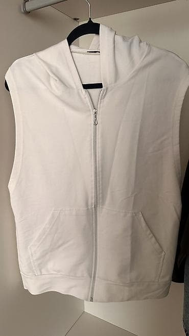 mili geyimler: Ağ rəngli qoluzun (qolsuz) kapüşonlu jilet - İki ədəd ön “kanguru” — 1