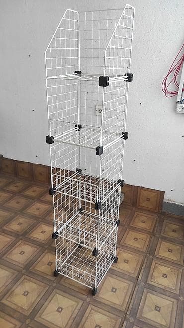 vitrin panel: Məhsul: Metall tor konstruksiyalı modul rəf/ səbət sistemi - — 2