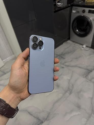 iphone pro: IPhone 13 Pro Max, 256 GB, Sierra Blue, Zəmanət, Simsiz şarj, Face ID — 2