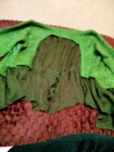 Baş geyimləri: Qadınlar üçün zeytun-yaşıl rəngli kardiqan/paltar üstü,teze qeyinmiyib — 2