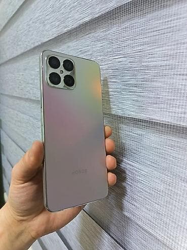 jinga telefonlari: Honor X8, 128 GB, rəng - Gümüşü, Sensor, Barmaq izi, İki sim kartlı — 1
