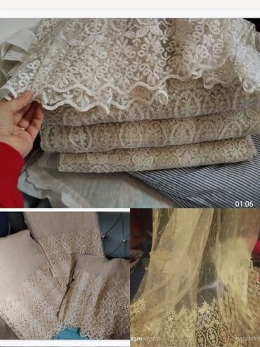 krujevalı tumanlar: Məhsul: pərdə 3 metirdi eni uzunluğu 290 ölçü təzə tikilib hazır 4 — 1