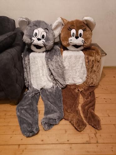 Plyuş maskot kostyumları – pişik fiqurları - Komplekt: 2 ədəd tam