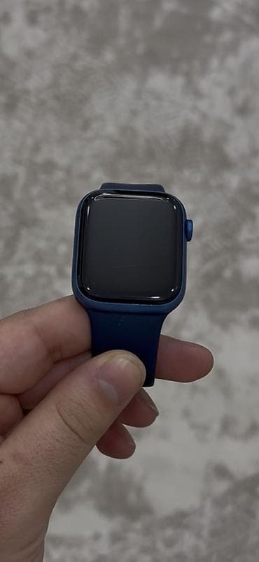 Çantalar: Apple Watch 7 Olcu:45mm Pil:100% Reng:Blue 100% di Pil Cox Az istifade — 6