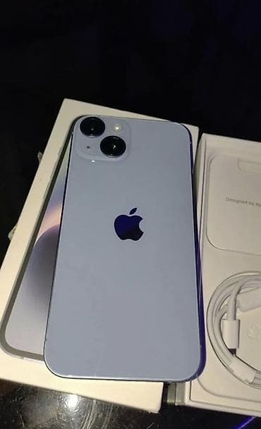 tap az iphone 7: IPhone 14, 128 GB, Göy, Zəmanət, Simsiz şarj, Face ID — 2