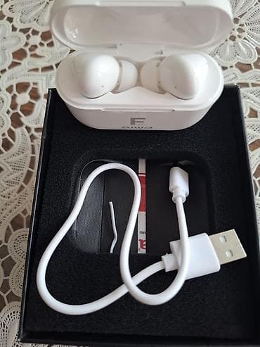 Микрофоны: Беспроводные (Bluetooth) Наушники, Aiwa, цвет - Белый — 2