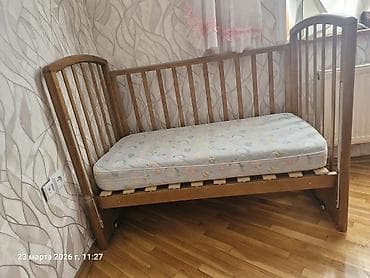 mate: Oğlan və qız üçün, Dördbucaq, Beşik, Dəstsiz, Matras ilə, Yellənmə mexanizm ilə — 1