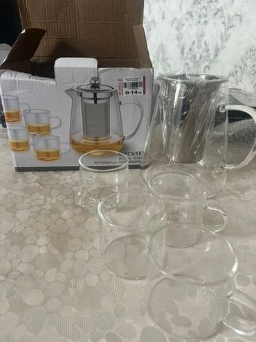 suse fasad: Çay dəsti, Şüşə, 4 nəfərlik — 1