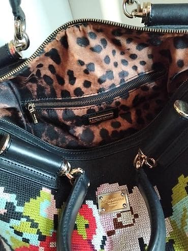 məşət əşyaları: Dolce & Gabbana qadın çantası - Material: qara rəngli — 5