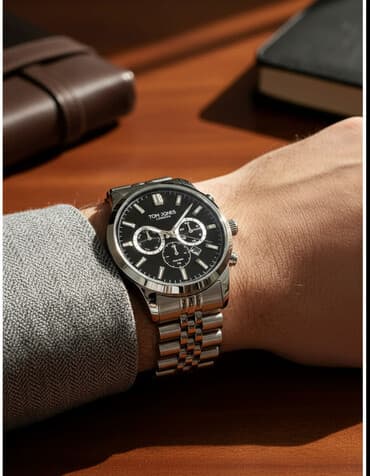 saat gumuş: Yeni, Qol saatı, rəng - Qara — 1