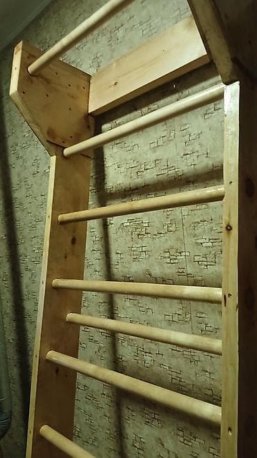 Məhsul: Taxta İsveç divar nərdivanı (wall bars) və üst hissədə turnik lalafo.az -da Məhsul: Taxta İsveç divar nərdivanı (wall bars) və üst hissədə turnik