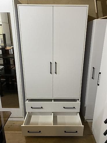 qedimi skaf: 2 qapılı, Siyirməli, Ağ, Açılan, Düz dolab — 3