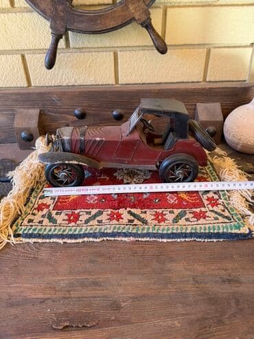 1 43 modelka: Retro üslubda metal oyuncaq avtomobil maketi -Almaniyadan getirilib - — 1