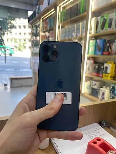 iphone 113: IPhone 12 Pro Max, 256 GB, Göy, Zəmanət, Kredit, Barmaq izi — 1
